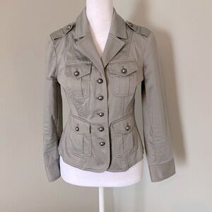 NWOT White House Black Market charcoal grey jacket